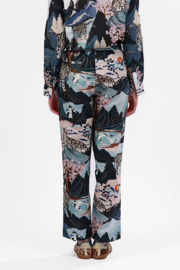 Las Surenas - Pant Snow Leopard - Blue