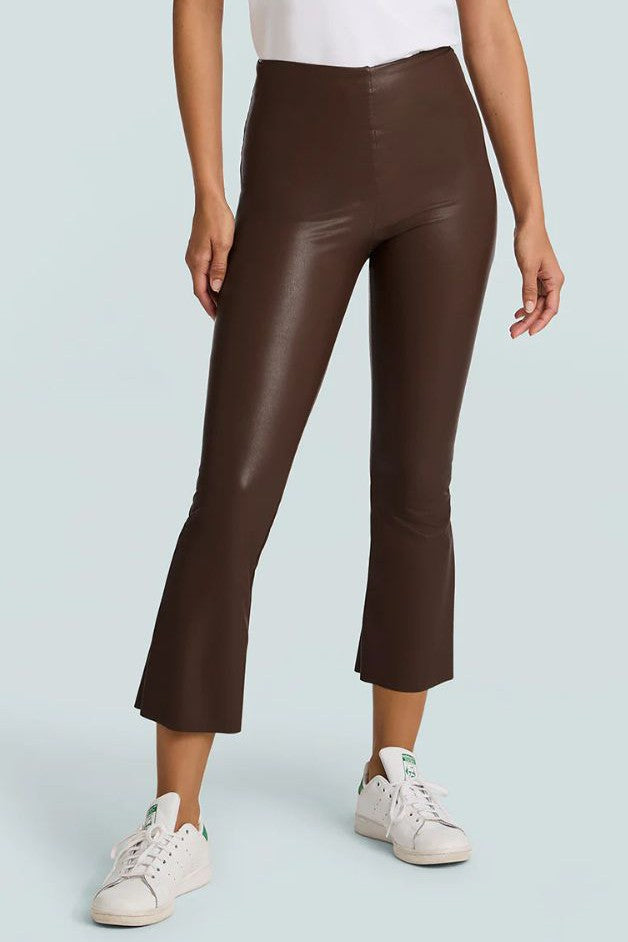 Commando - Faux Leather  Crop Flared Legging