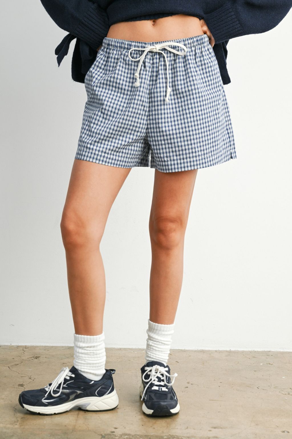 Road G - Gingham Tie Front Short