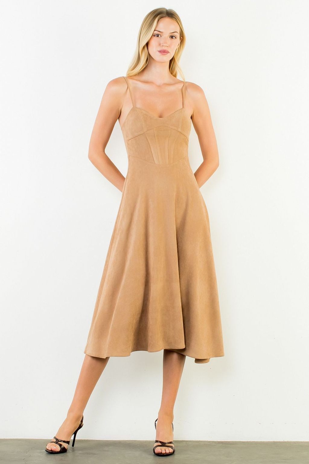 Olive and Bette's - Sueded Strappy Dress