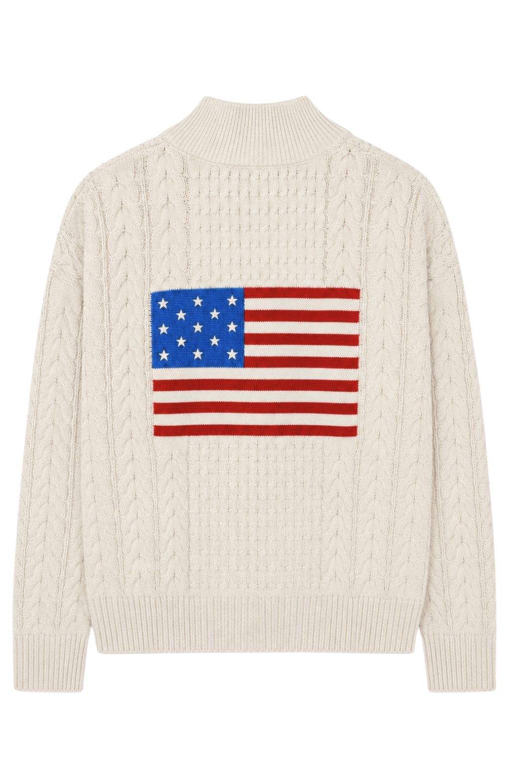 Olive and Bette's - 1/4 Zip Flag Sweaters