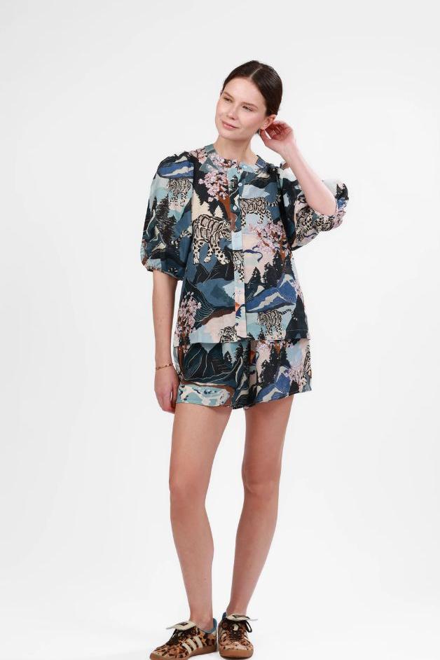 Las Surenas - Short Snow Leopard - Blue