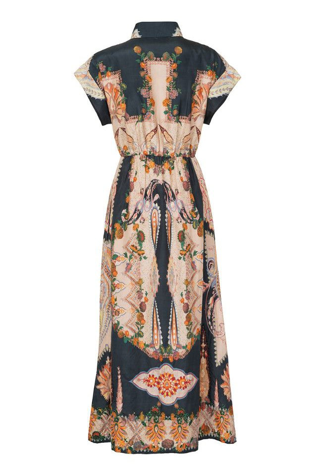 La Fuori - Aro Printed Silk Shirtdress