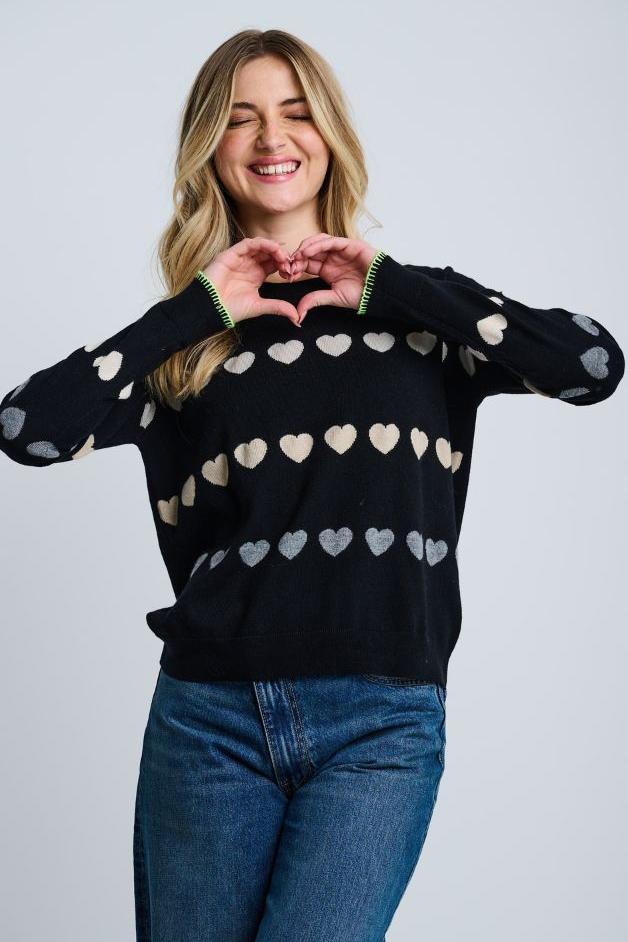 Lisa Todd - Love Track Heart Sweater