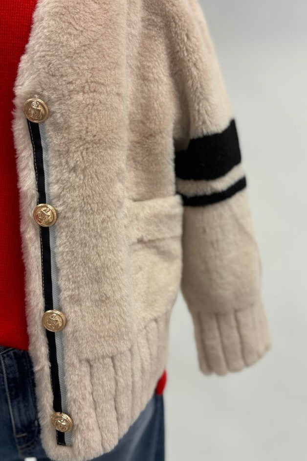 Daniella Erin - Shearling Varsity Jacket