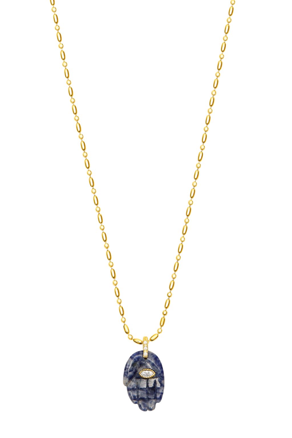Talis Chains - Hamsa Pendant Necklace - Lapis