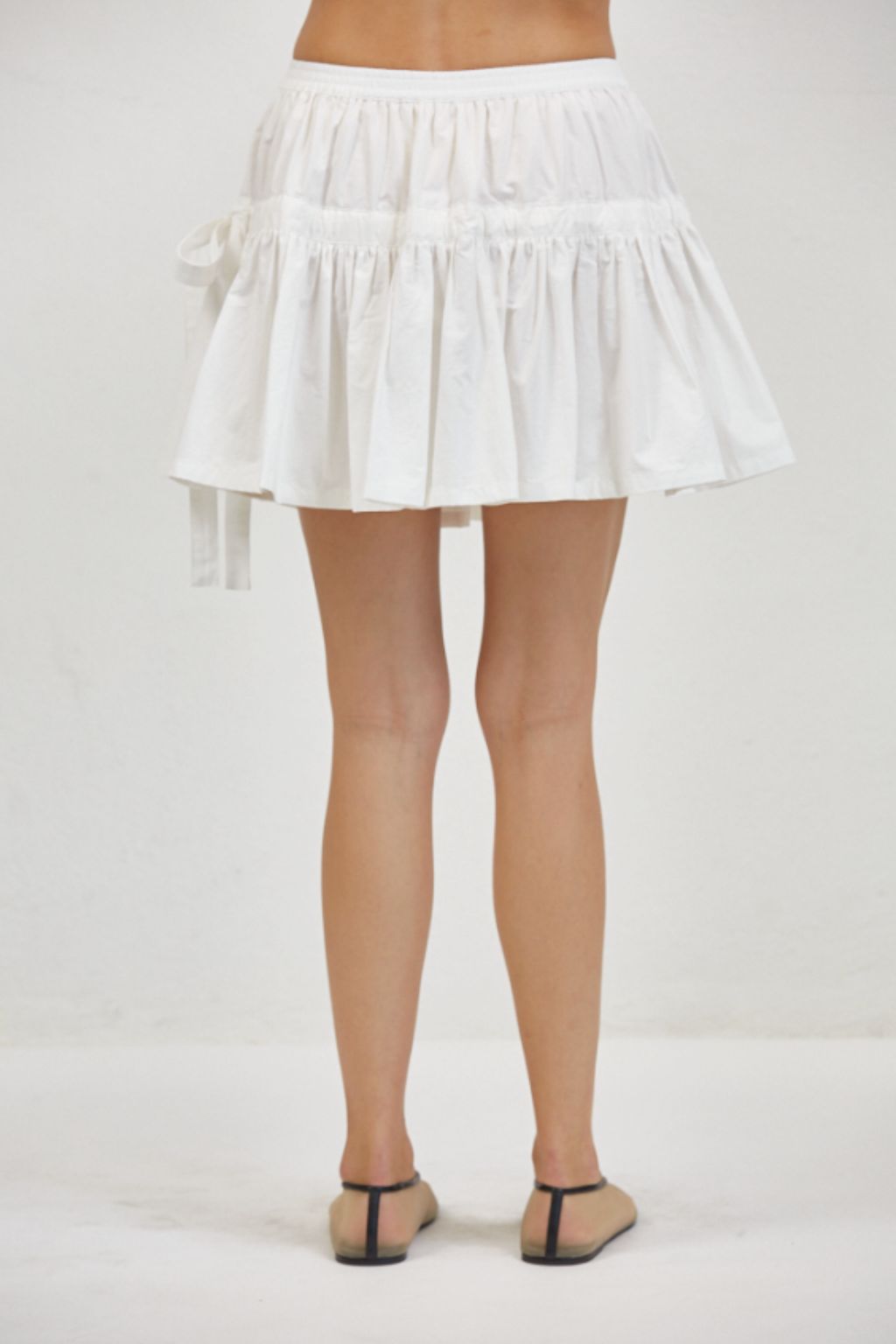 Road G - Havre Tie Mini Skirt - Off White