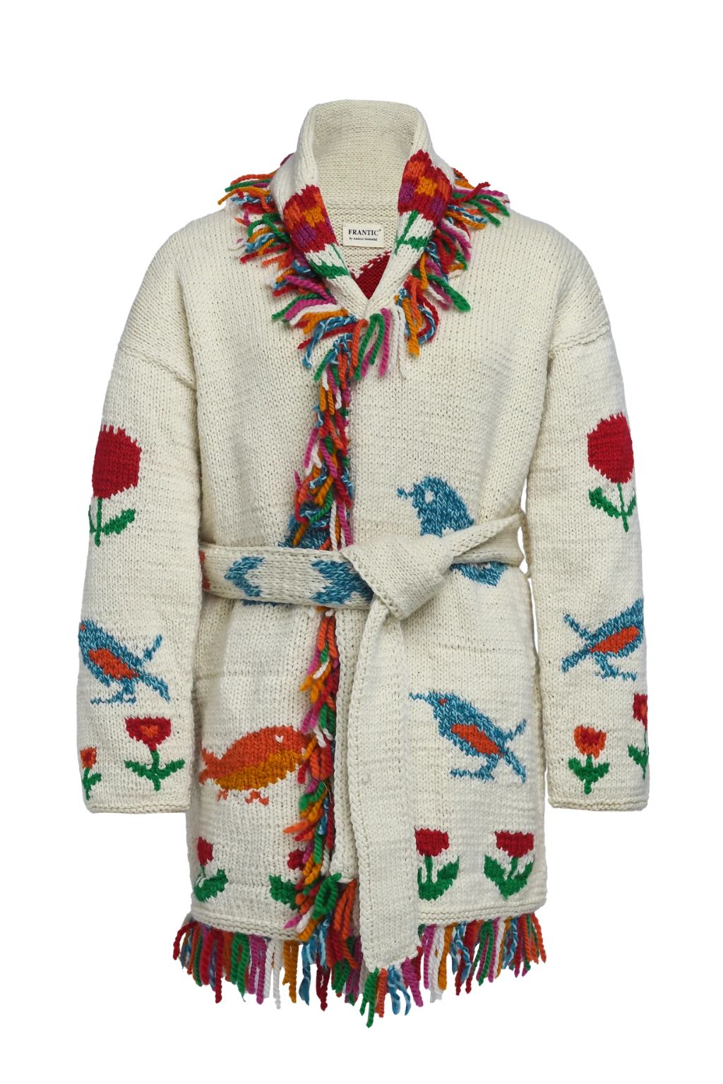 Frantic - Fairy Bird Shawl Cardigan with Belt