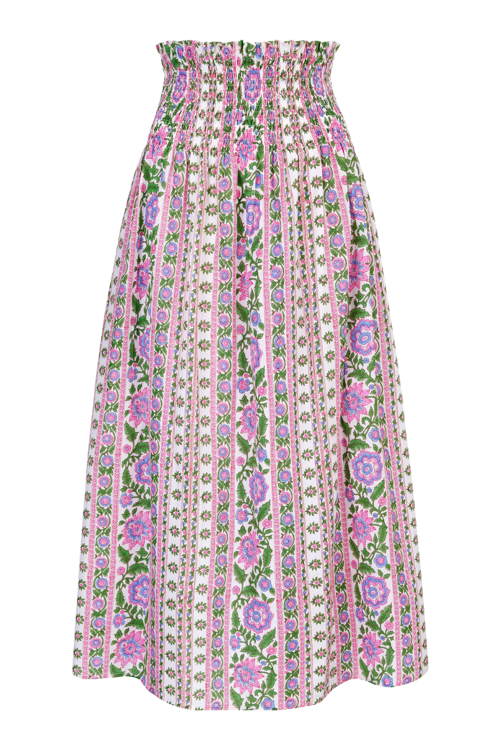 Pink City Prints - Alba Maxi Skirt - Folk Border