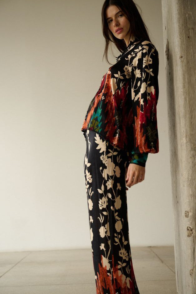 La Fuori - Dari Printed Silk Pant