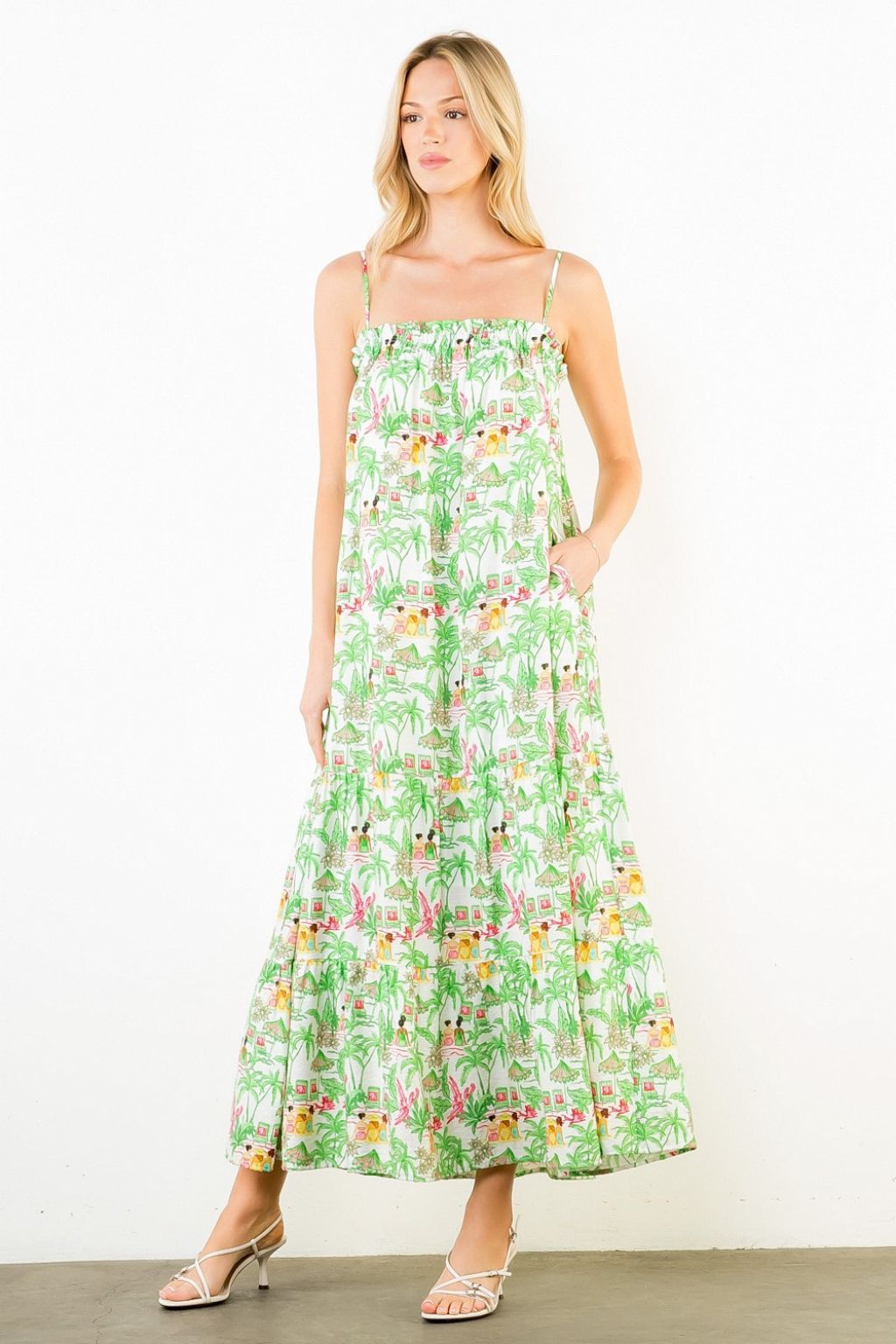 Olive and Bette's - Vacation Print Maxi Dress