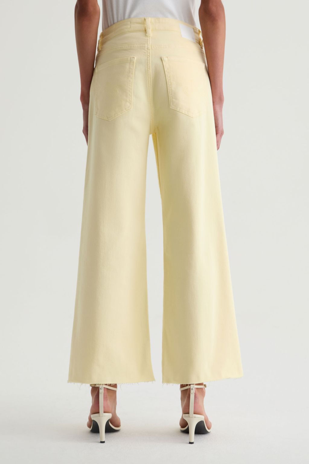 AG - Saige Wide Leg Crop - Sunlight Yellow