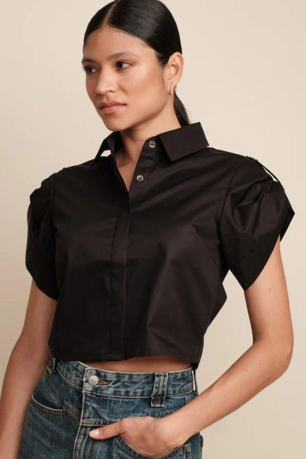 Olive Netted Layered Top (XS)