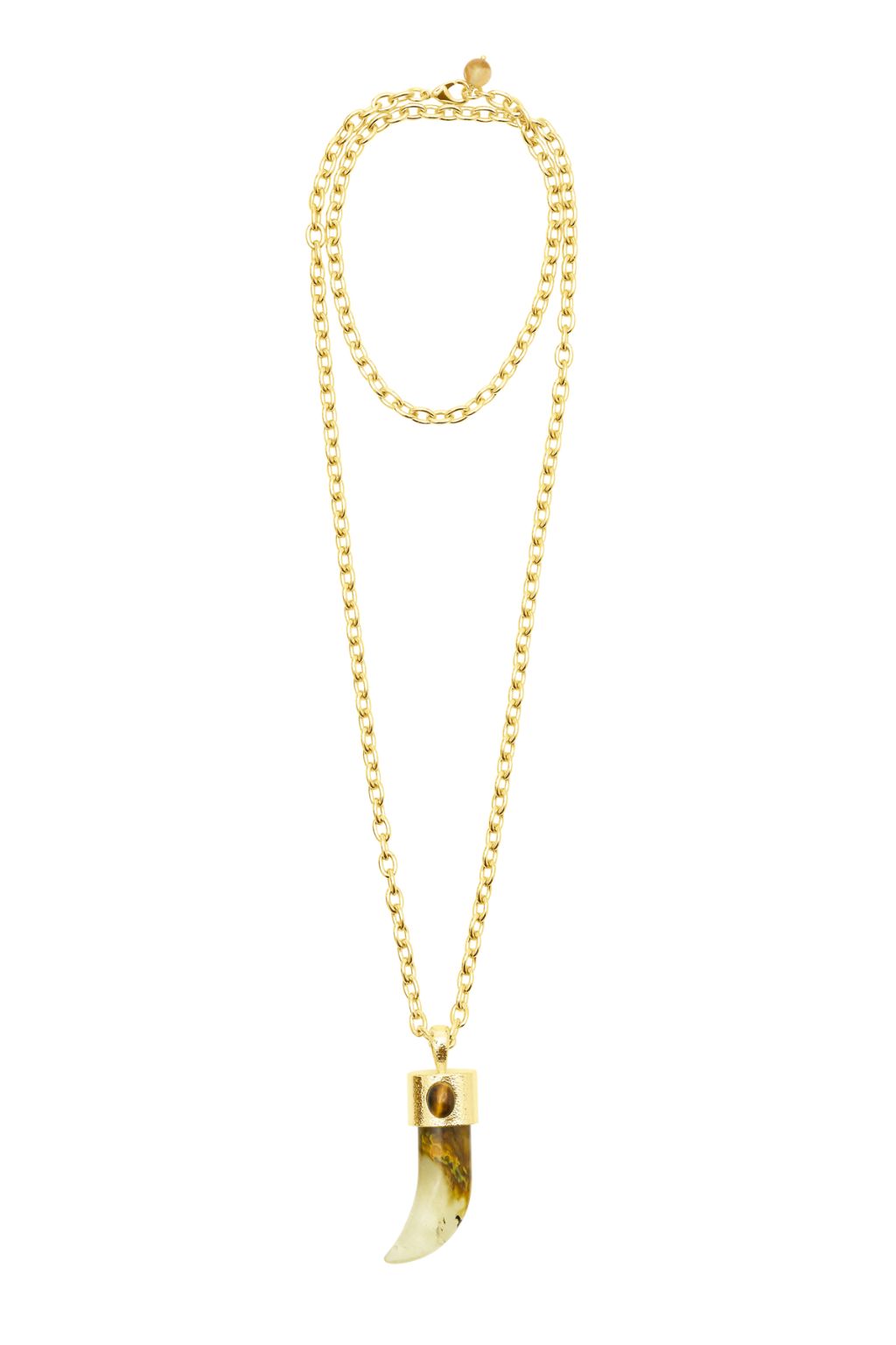 Talis Chains - Shark Tooth Pendant Necklace - Watermelon