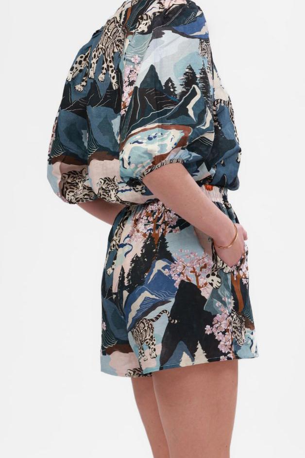 Las Surenas - Short Snow Leopard - Blue