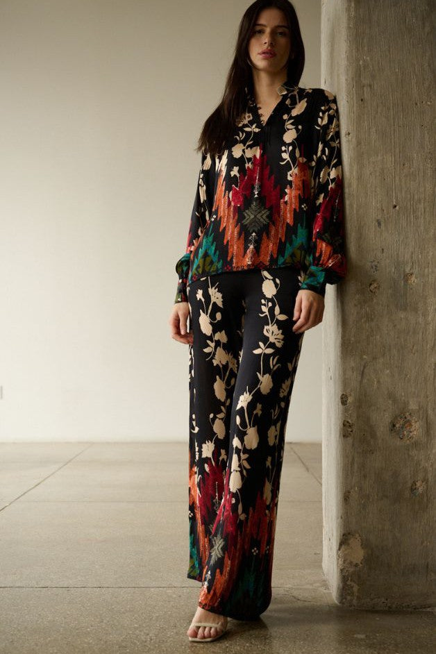 La Fuori - Dari Printed Silk Pant