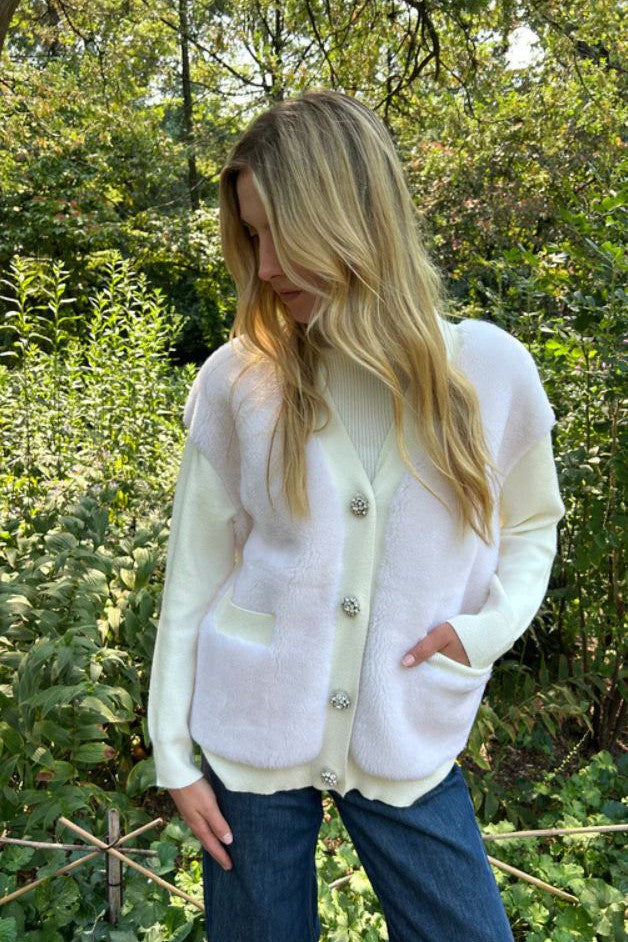 Jocelyn - Aman Sherpa Cardigan