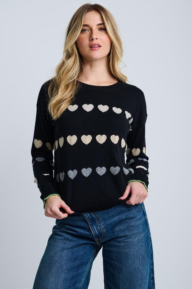 Lisa Todd - Love Track Heart Sweater