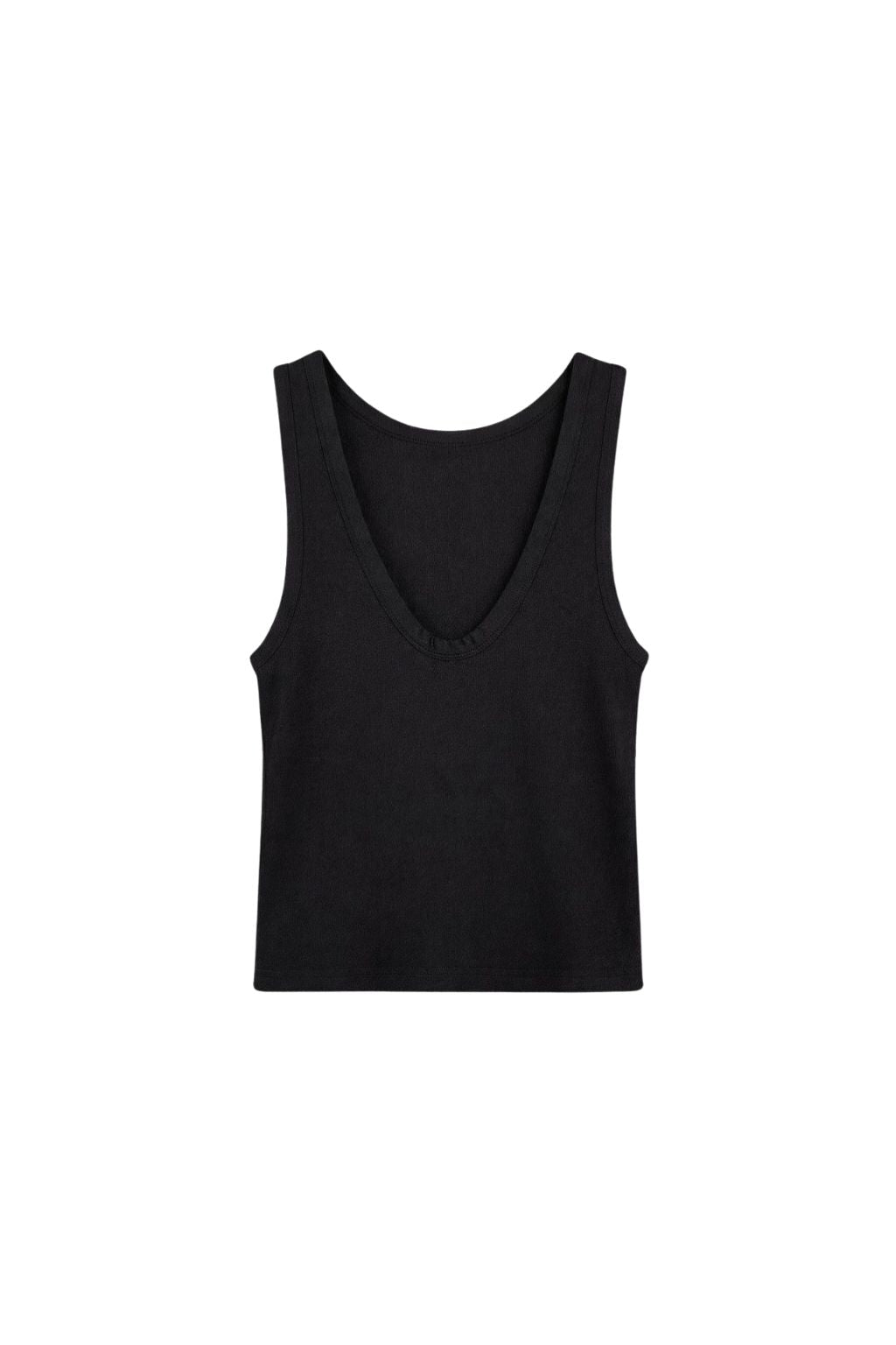 Perfect White Tee - Jordan U Neck Ribbed Tank