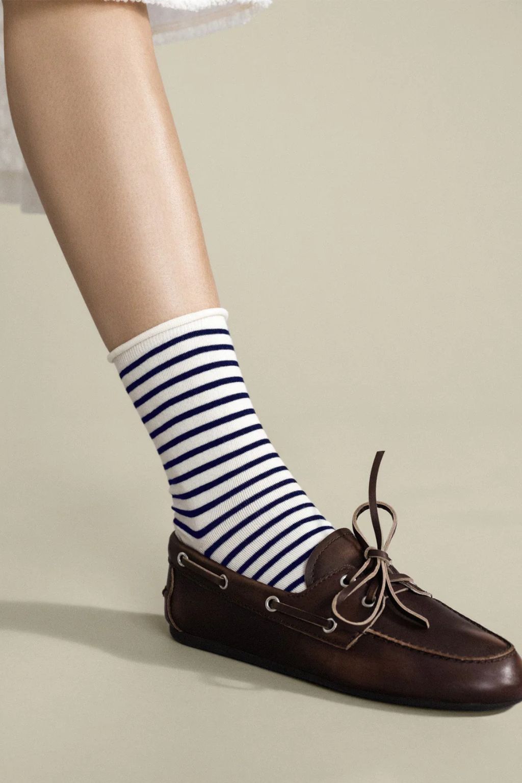Hansel from Basel - Nautical Stripe Crew Sock