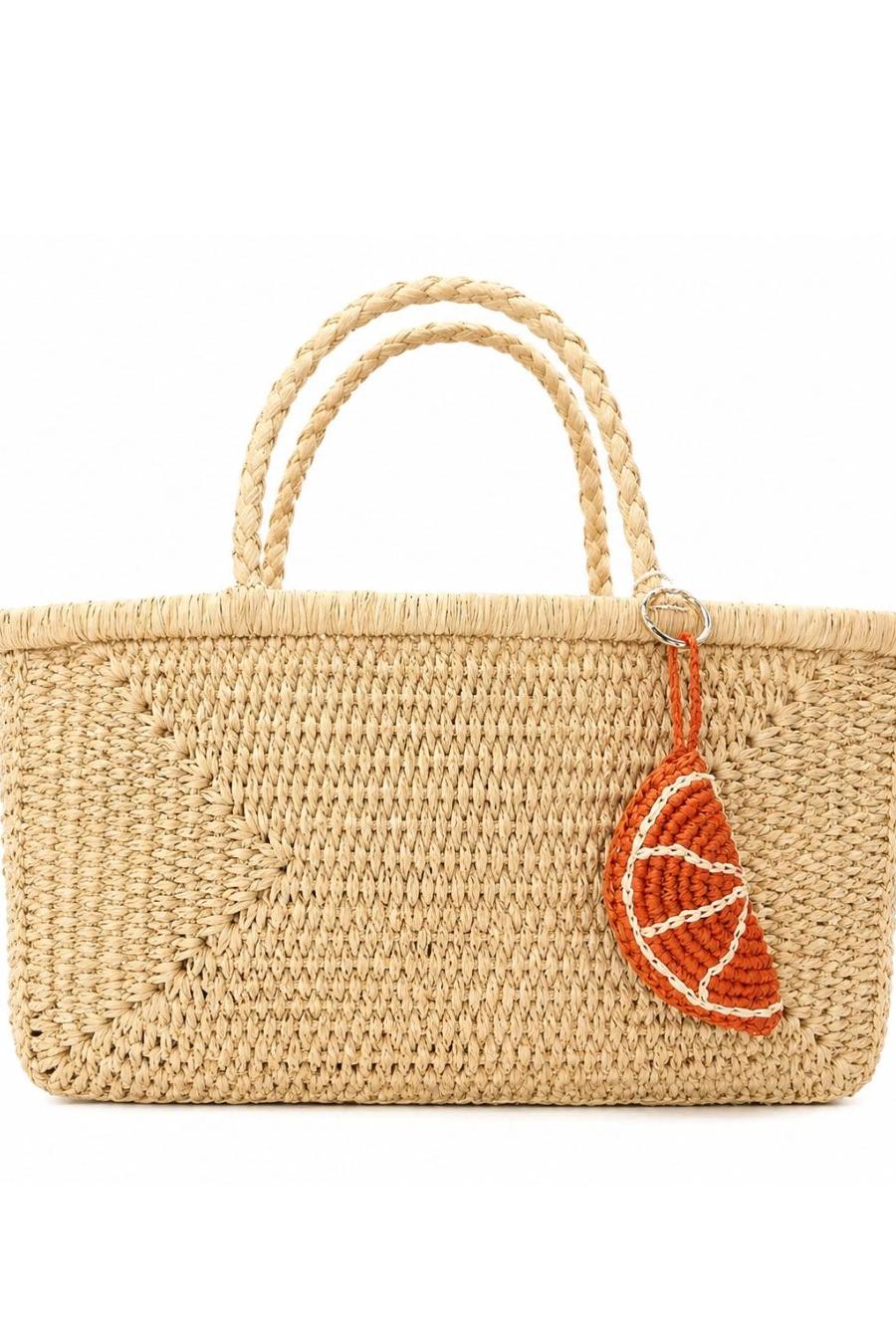 Zanatany Concepts - Raffia Tote With Charm