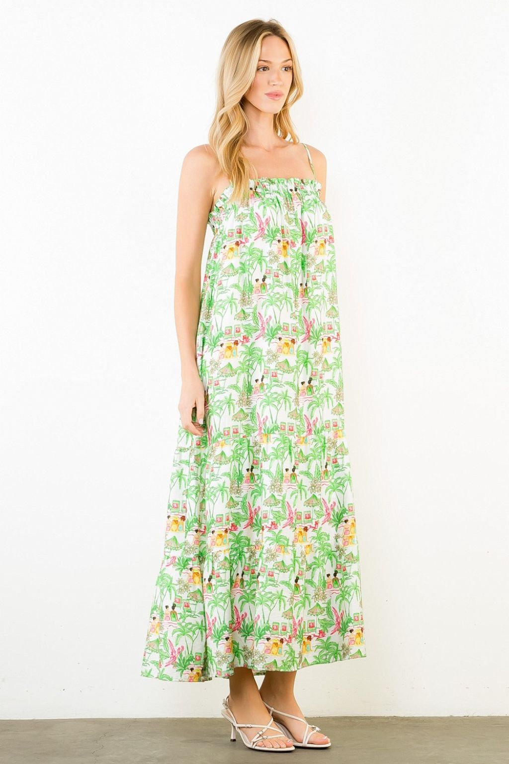 Olive and Bette's - Vacation Print Maxi Dress