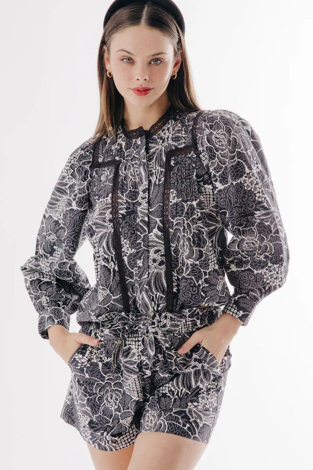 Love The Label - Pearl Top - Posada Floral Print