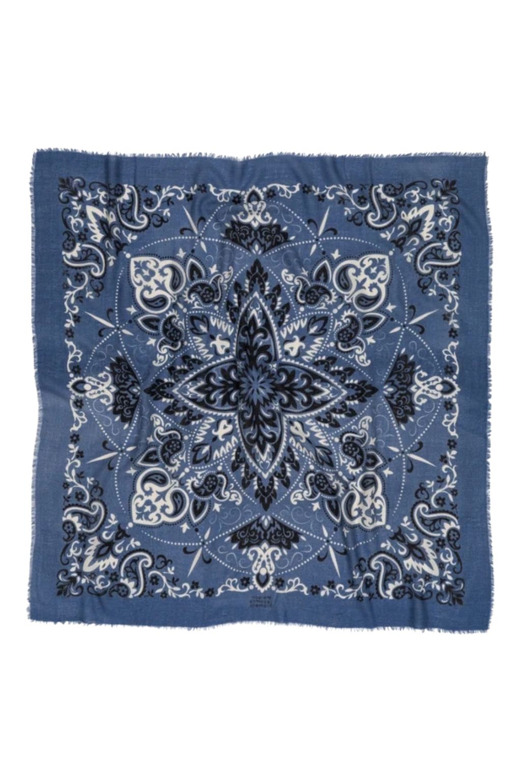 Maison Lecomte Flament - Blue Granite Bandana Scarf