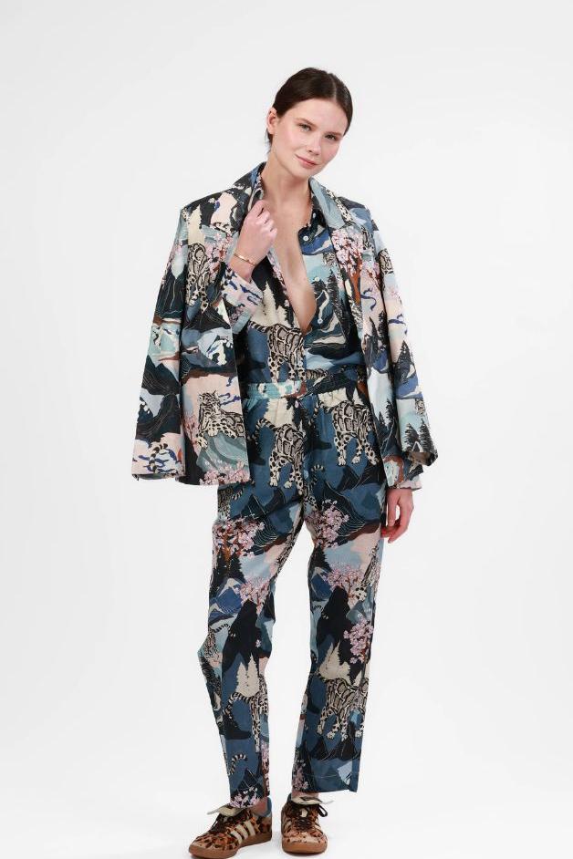 Las Surenas - Blazer Snow Leopard - Blue