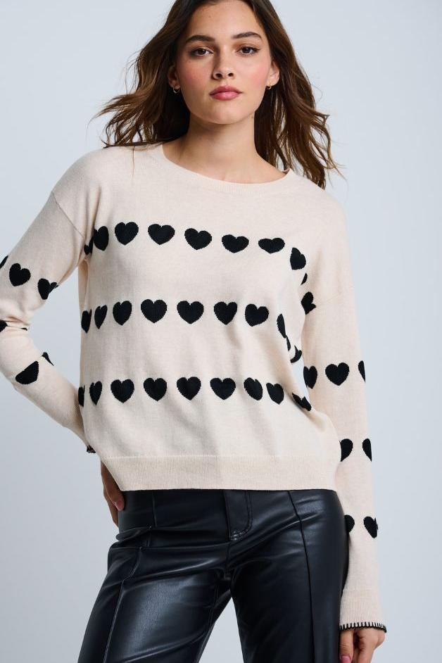 Lisa Todd - Love Track Heart Sweater