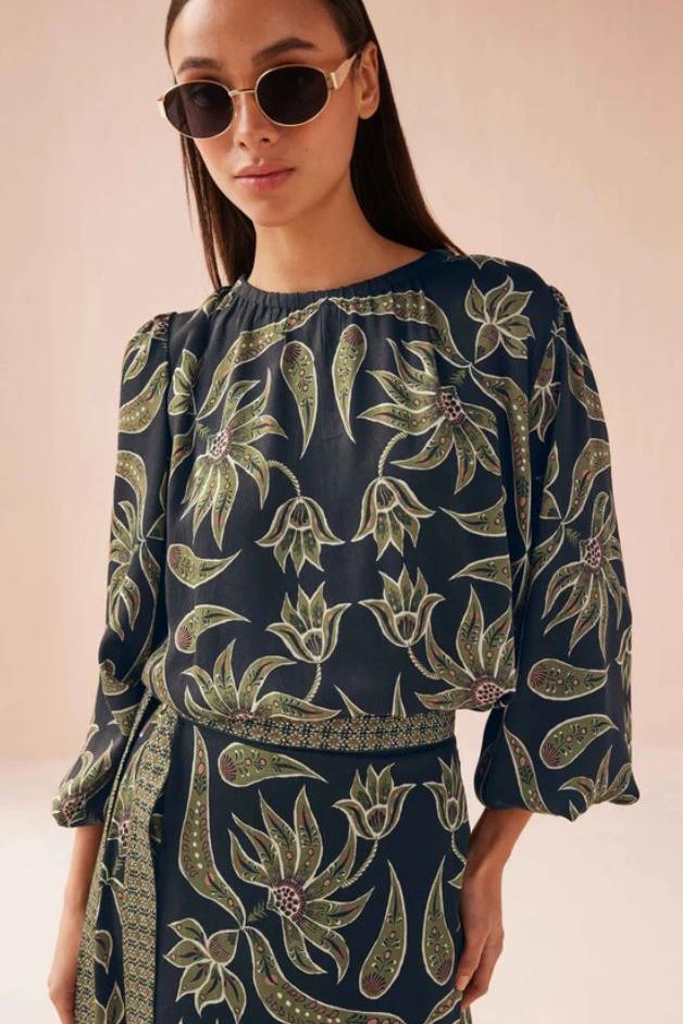 Omika - Nalini Wrap Skirt - Alexia Onyx