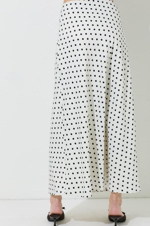 Olive and Bette's - Polka Dot Print Midi Skirt