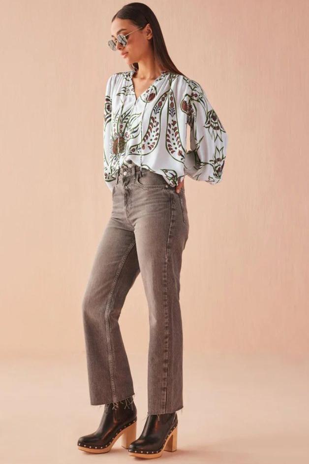 Omika - Anouk Blouse -  Diya Powder