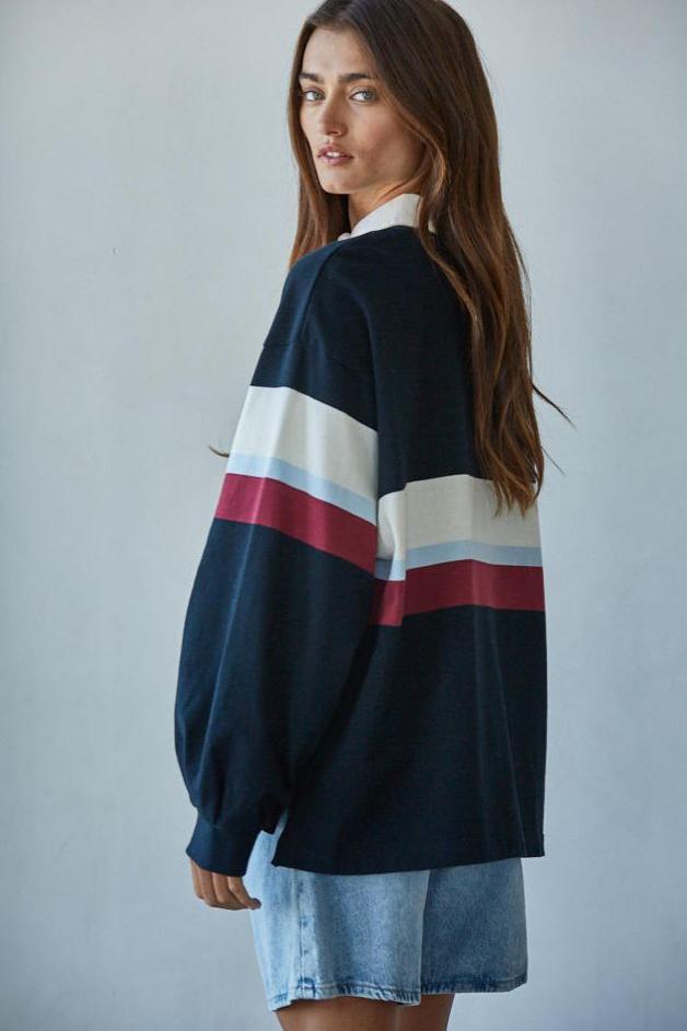 Road G - Brookline Rugby Polo -Black