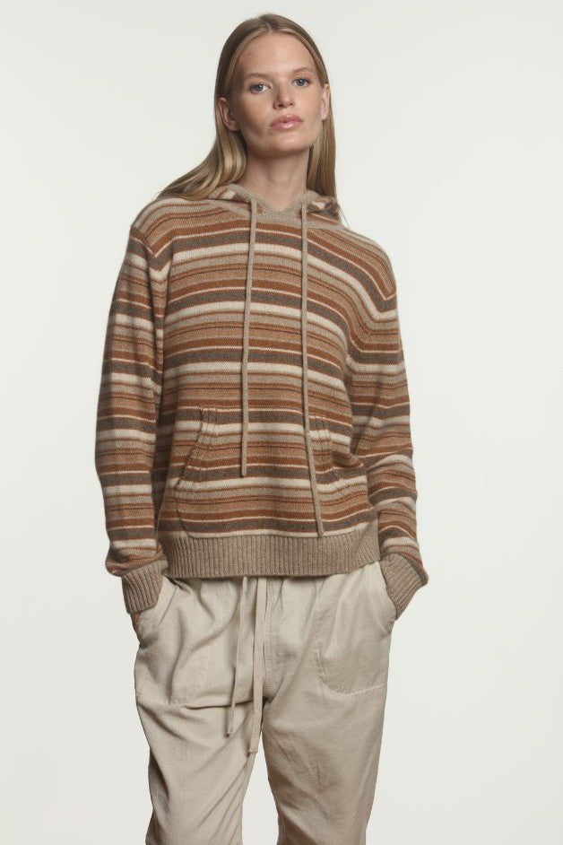 Hasson - Multi-Stripe Hoodie