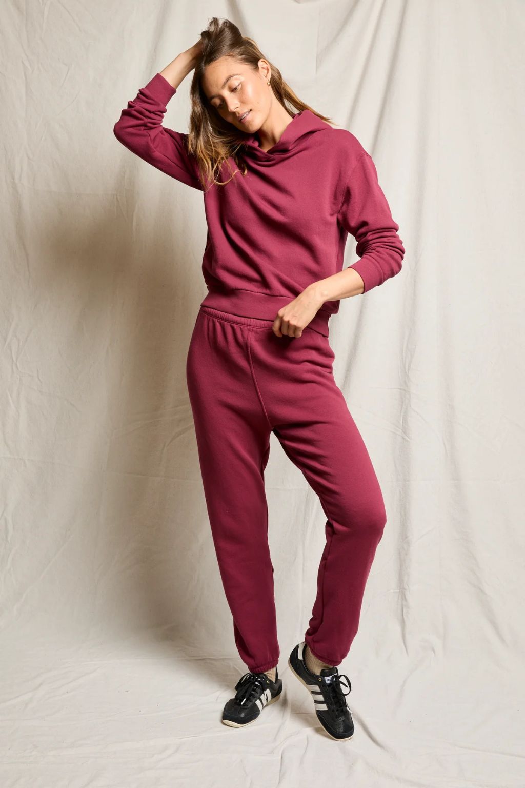 Perfect White Tee - Stevie Fleece Sweatpant