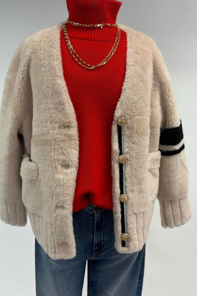 Daniella Erin - Shearling Varsity Jacket