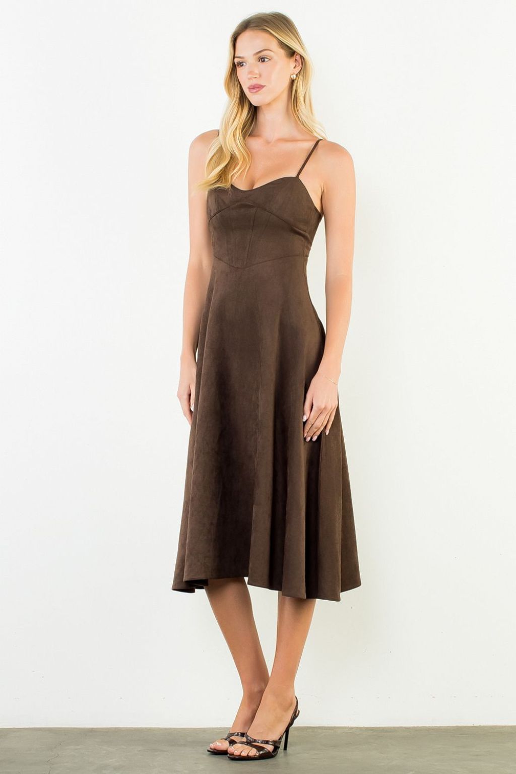 Olive and Bette's - Sueded Strappy Dress