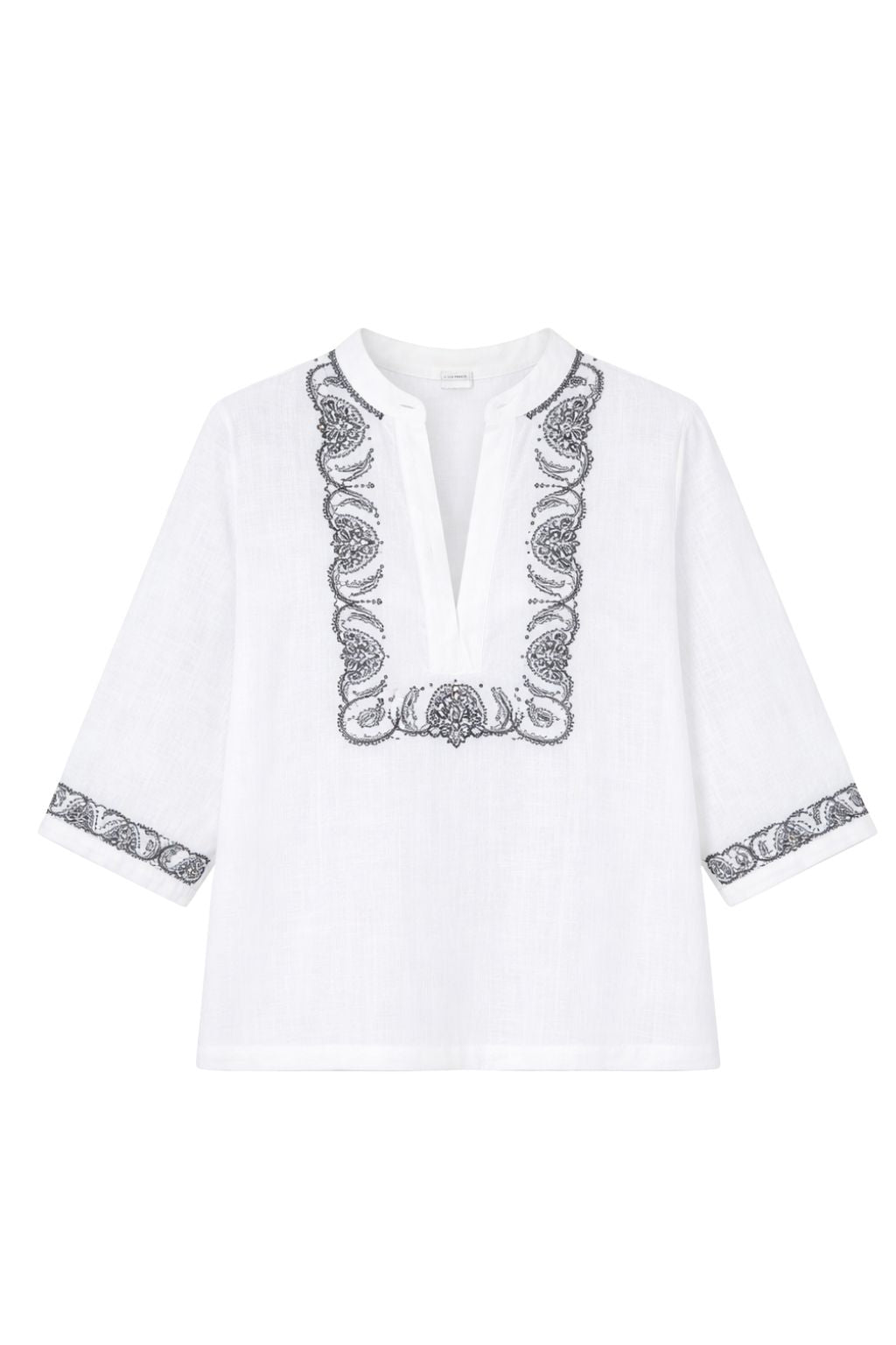 Luxi of Sea - Riad Top - Paisley Embroidery
