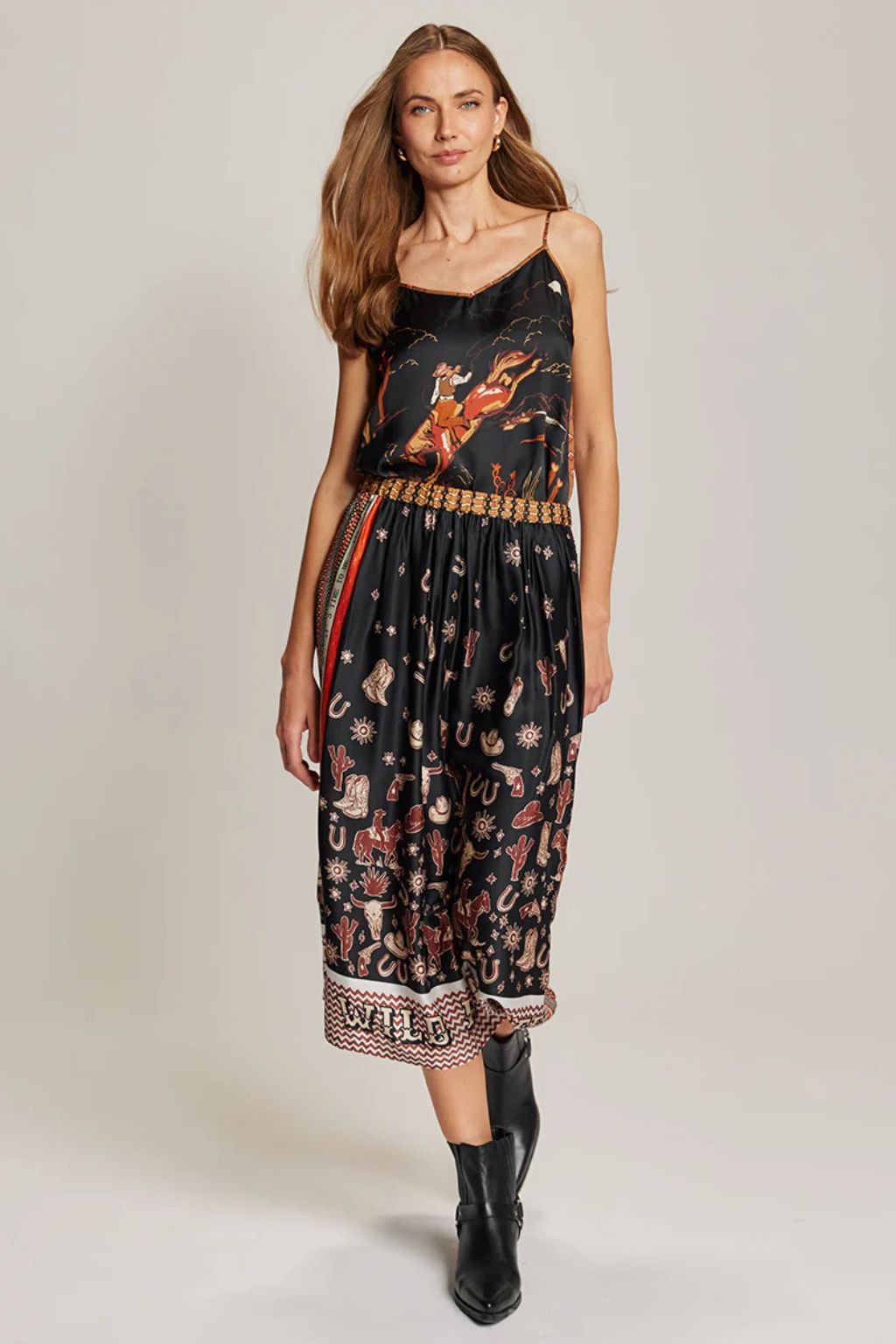 Me369 - Vanessa Midi Skirt - Rodeo
