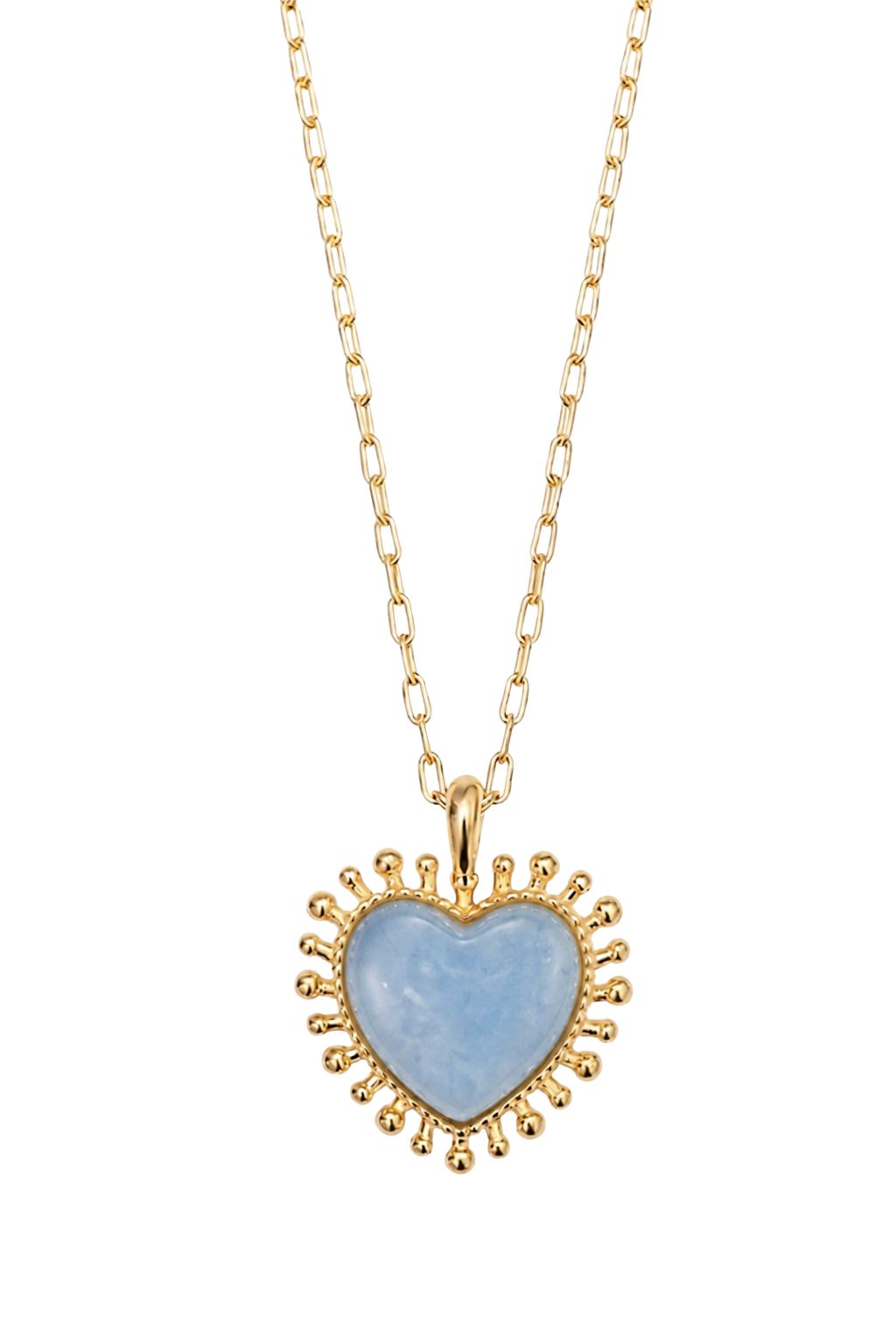 Talis Chains - Mini Heart Pendant - Blue Aventurine