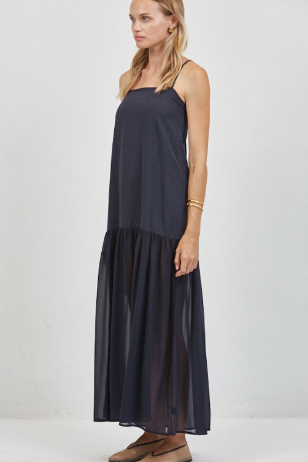 Road G - Sloane Drop Waist Maxi Dress - Navy