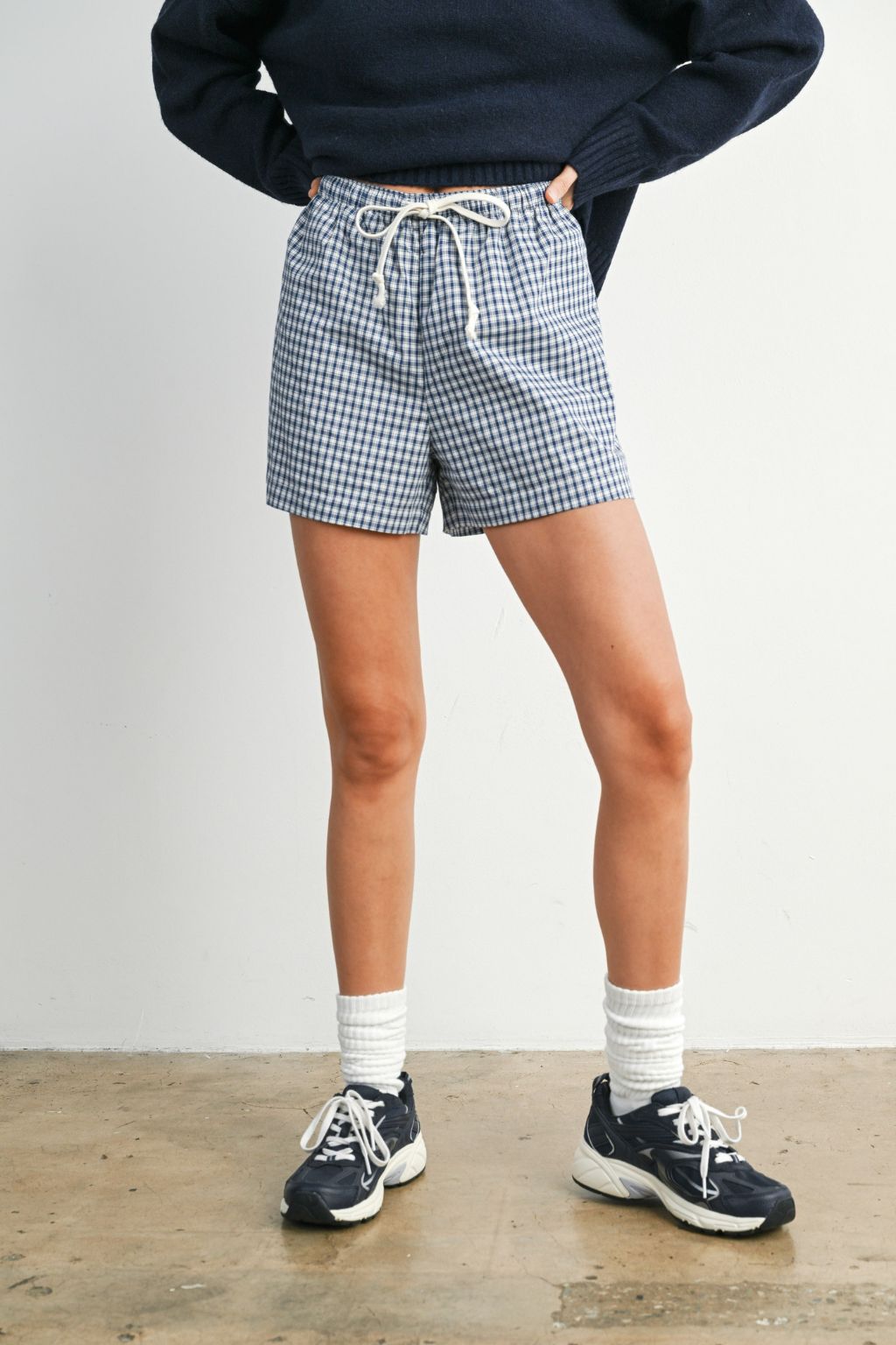 Road G - Gingham Tie Front Short