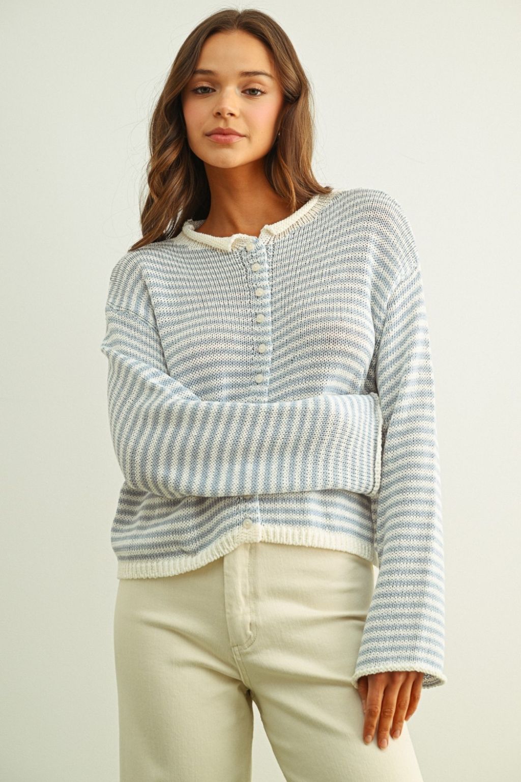 Road G - Striped Cardigan