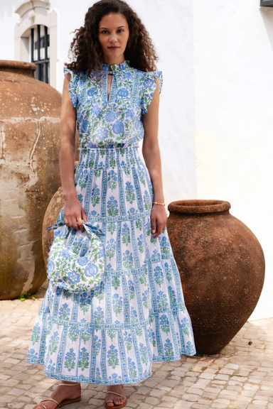 pink city prints maria dress Sweetheart Cord Embroidery Rio Dress, XS Fit This item fits true to size. Pink City Prints New Collection