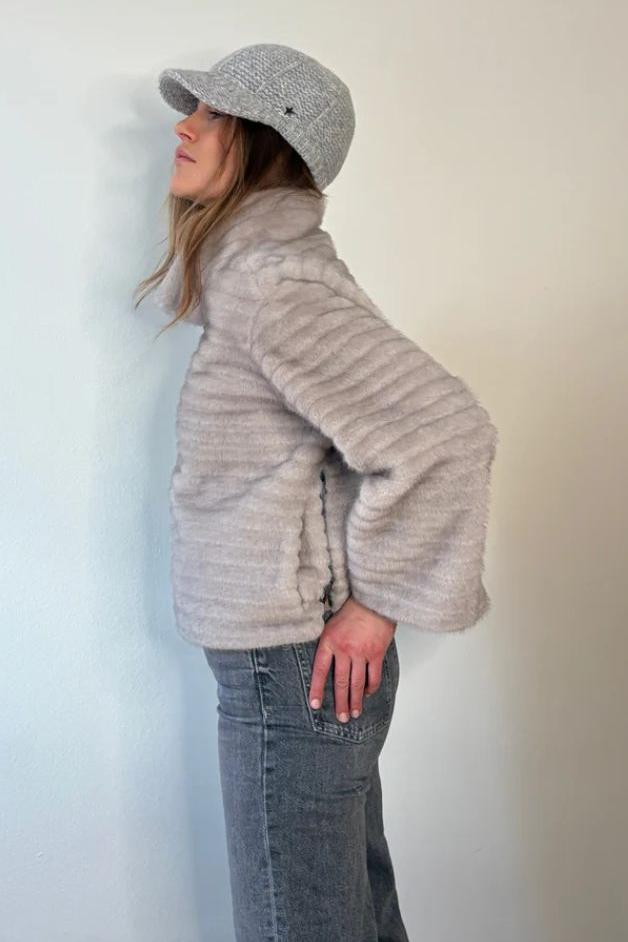 Jocelyn -Faux Mink Pullover Sweatshirt