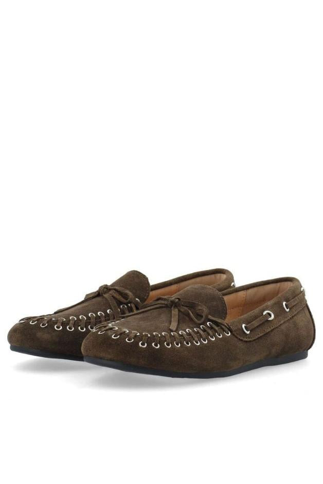 Bianco - BiaMarlene Suede Moccasin - Brown
