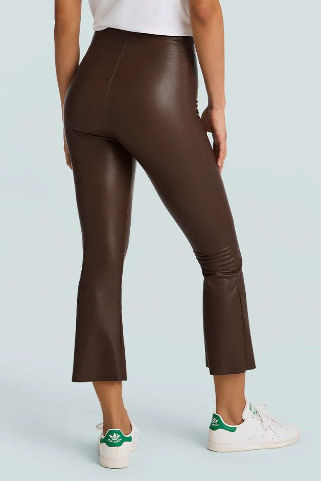 Commando - Faux Leather  Crop Flared Legging