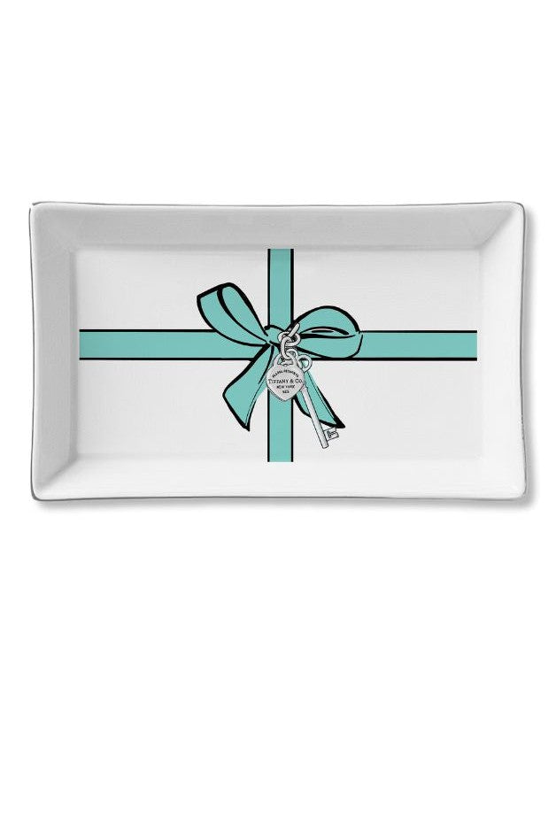 Toss Designs - Blue Bow Tray