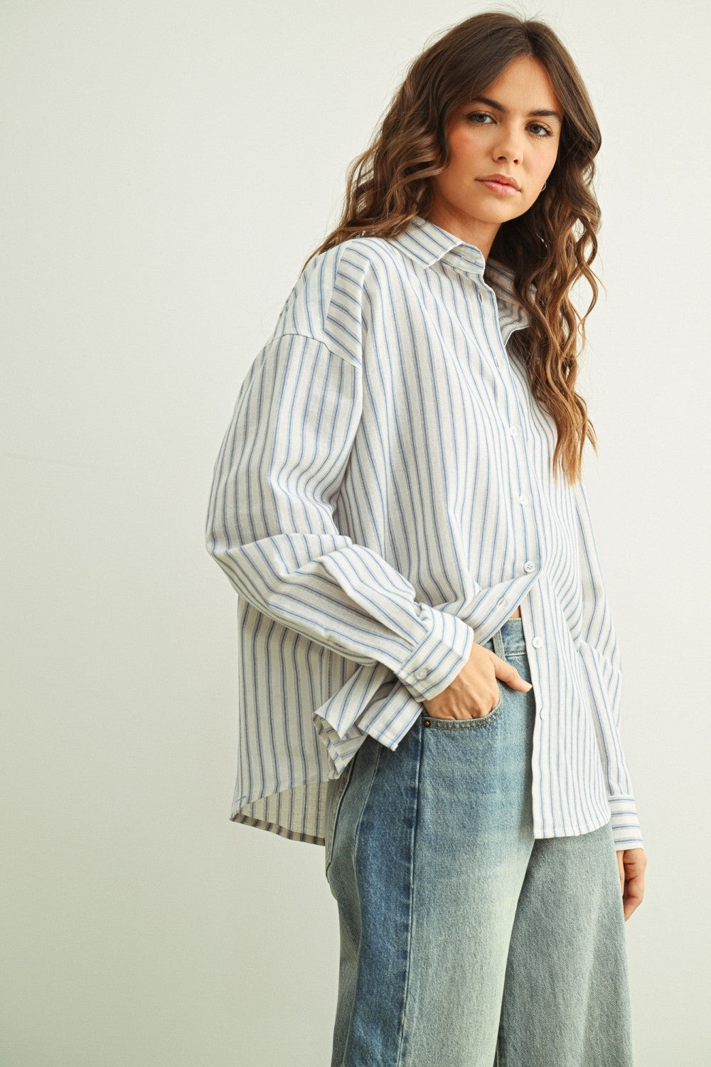 Road G - Striped Long Sleeve Shirt